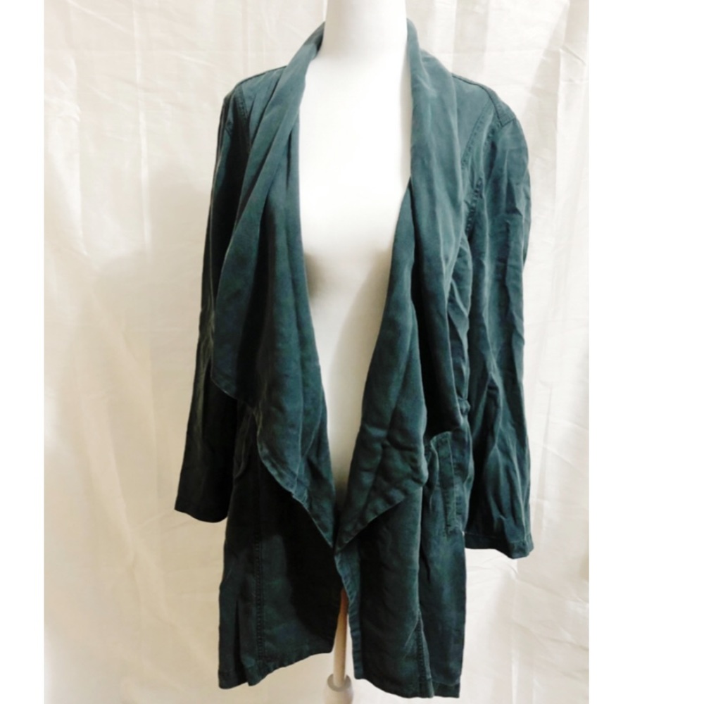 max jeans drape jacket green